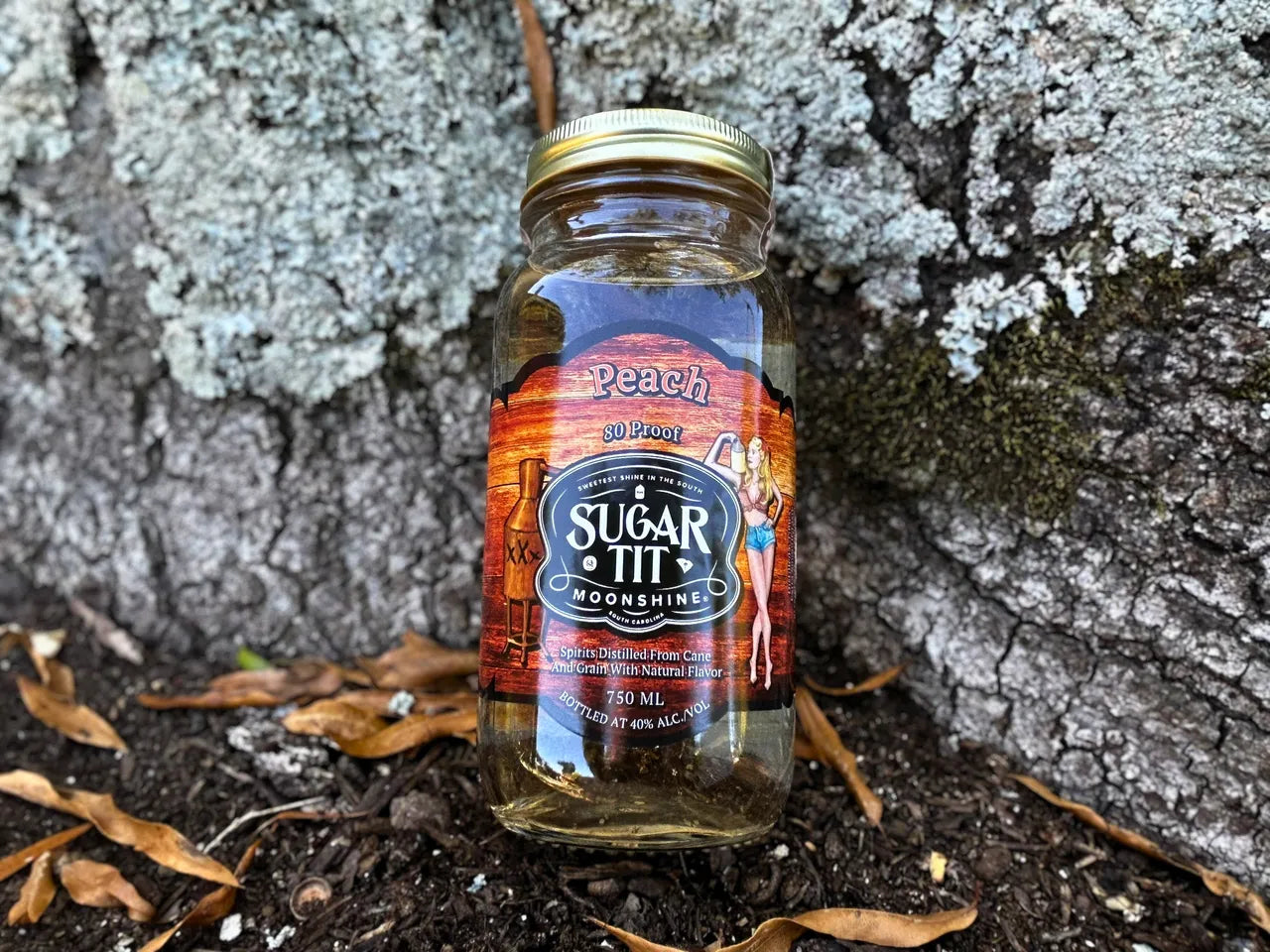 Peach 80 Proof Corn Whiskey